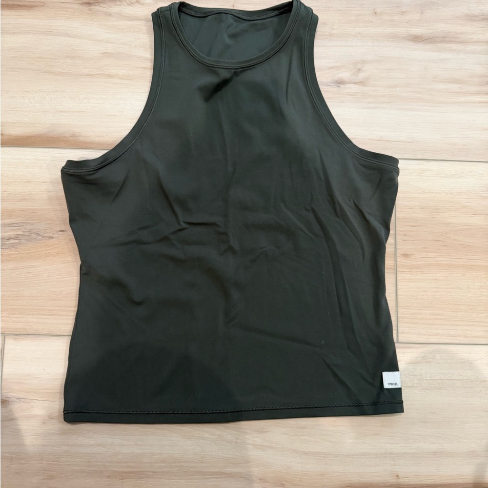 Vuori Women's All The Feels Olive Green Tank Top